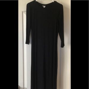 NWT A New Day black ribbed maxi dress S